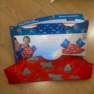 Sand Dollar Splash Swimmer with Sharks. New. 4/6 Yrs.